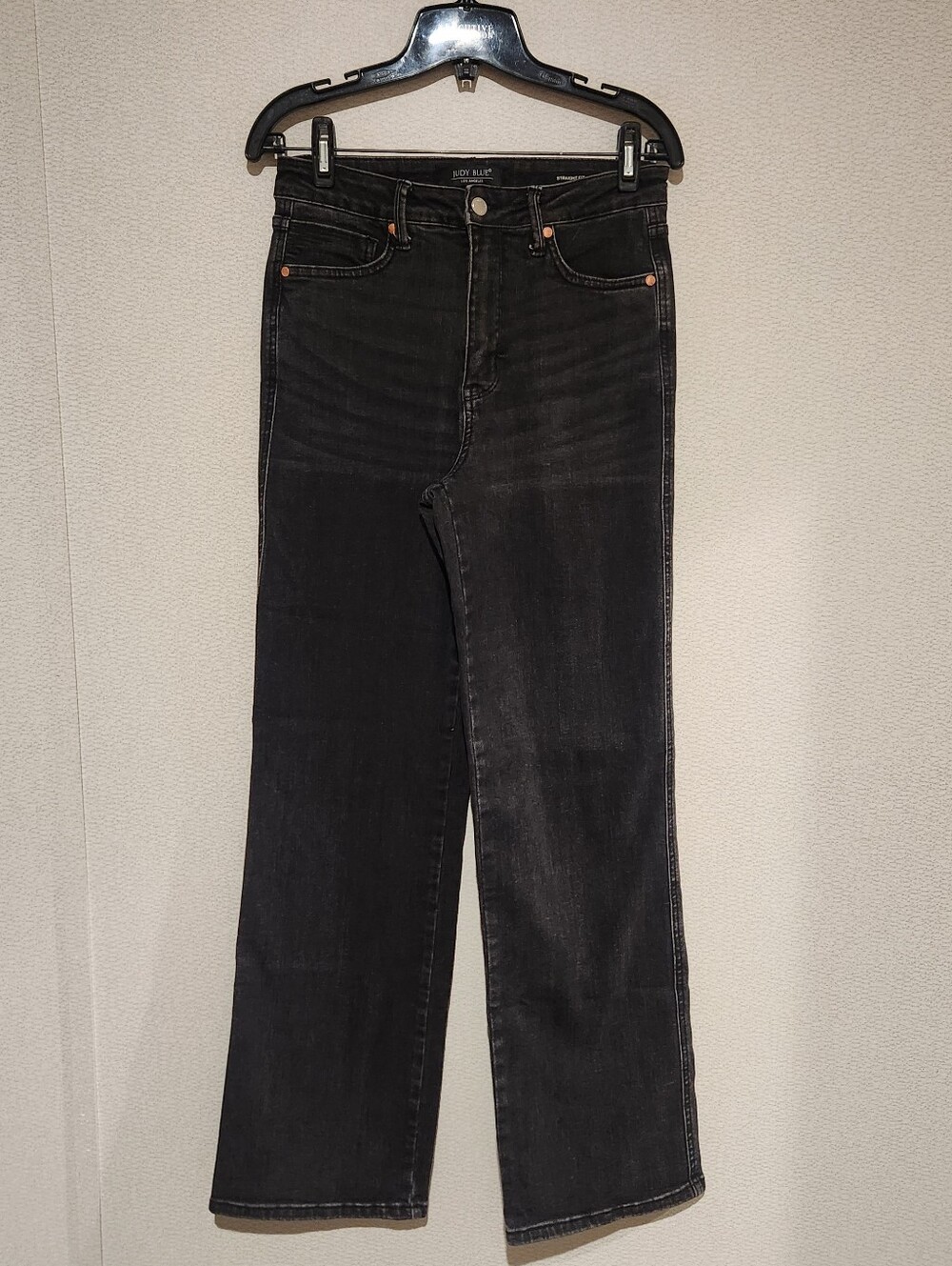 Judy Blue Kenner High Rise Straight Leg Black Jeans 9/29 - Picture 3 of 10